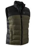 Rifle Green coloured Deerhunter Lady Northward Padded Waistcoat on white background #colour_rifle-green