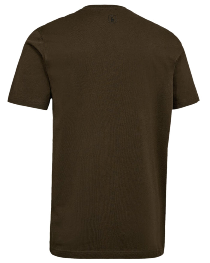 Fallen Leaf Coloured Deerhunter Mens Weston T-Shirt on white background #colour_fallen-leaf