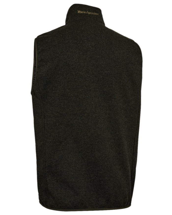 Timber Coloured Deerhunter Moor Knitted Waistcoat on white background #colour_timber