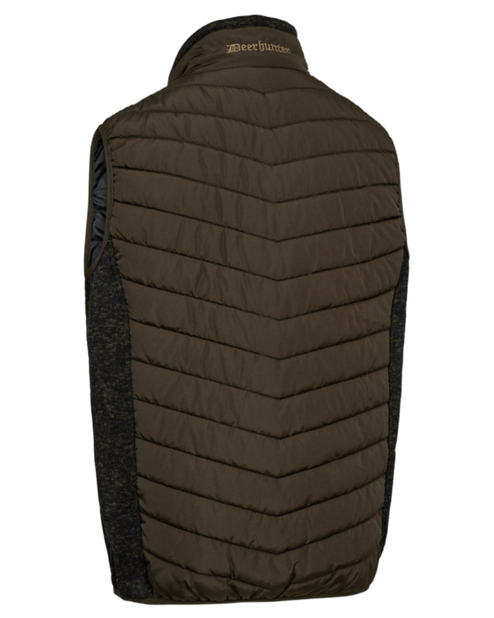 Fallen Leaf coloured Deerhunter Mens Moor Padded Waistcoat on white background #colour_fallen-leaf