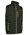 Forest Ember coloured Deerhunter Mens Moor Padded Waistcoat on white background #colour_forest-ember