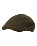 Art Green coloured Deerhunter Muflon Pro Flatcap on white background #colour_art-green