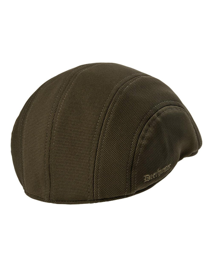 Art Green coloured Deerhunter Muflon Pro Flatcap on white background #colour_art-green
