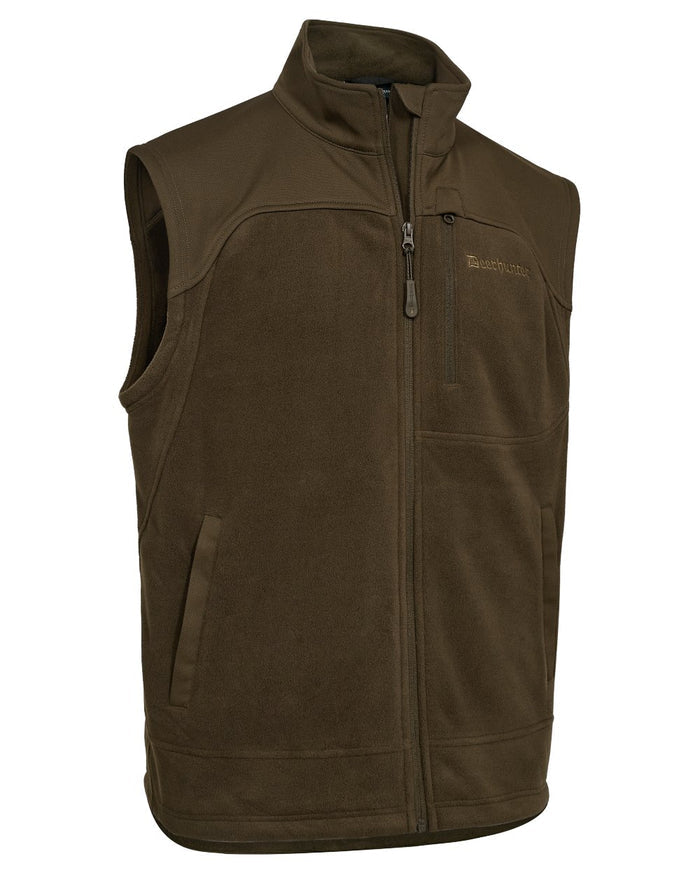 Art Green coloured Deerhunter Mens Muflon Pro Fleece Waistcoat on white background #colour_art-green