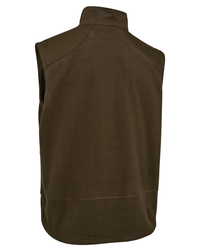 Art Green coloured Deerhunter Mens Muflon Pro Fleece Waistcoat on white background #colour_art-green