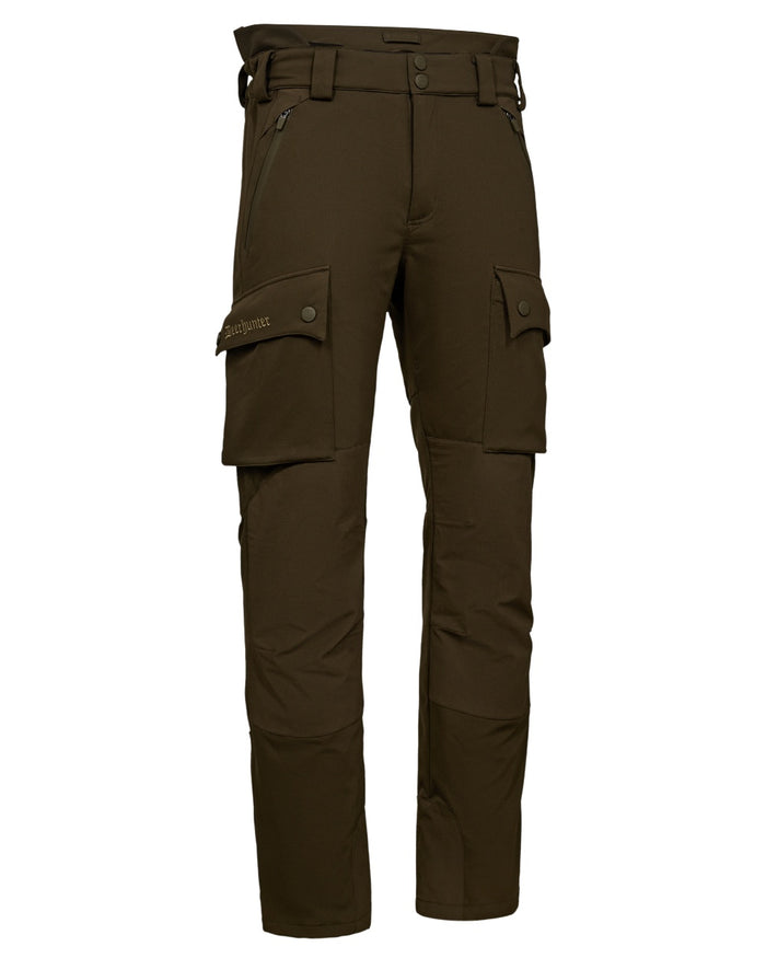 Art Green coloured Deerhunter Mens Muflon Pro Trousers on white background #colour_art-green