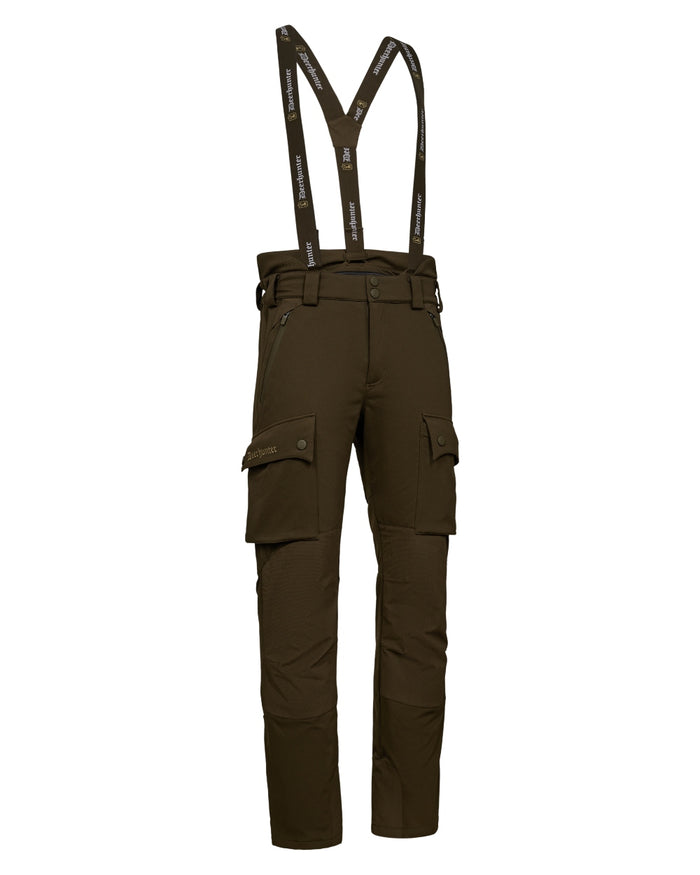 Art Green coloured Deerhunter Mens Muflon Pro Trousers on white background #colour_art-green