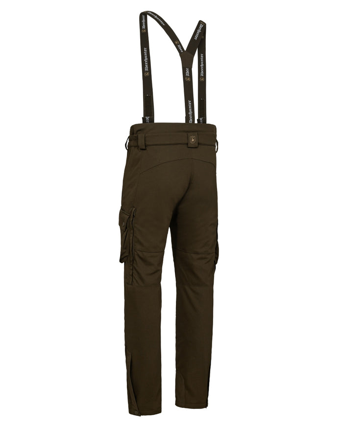 Art Green coloured Deerhunter Mens Muflon Pro Trousers on white background #colour_art-green