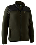 Rifle Green coloured Deerhunter Northward Fleece Jacket on white background #colour_rifle-green