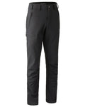 Black coloured Deerhunter Strike Full Stretch Trousers on white background #colour_black