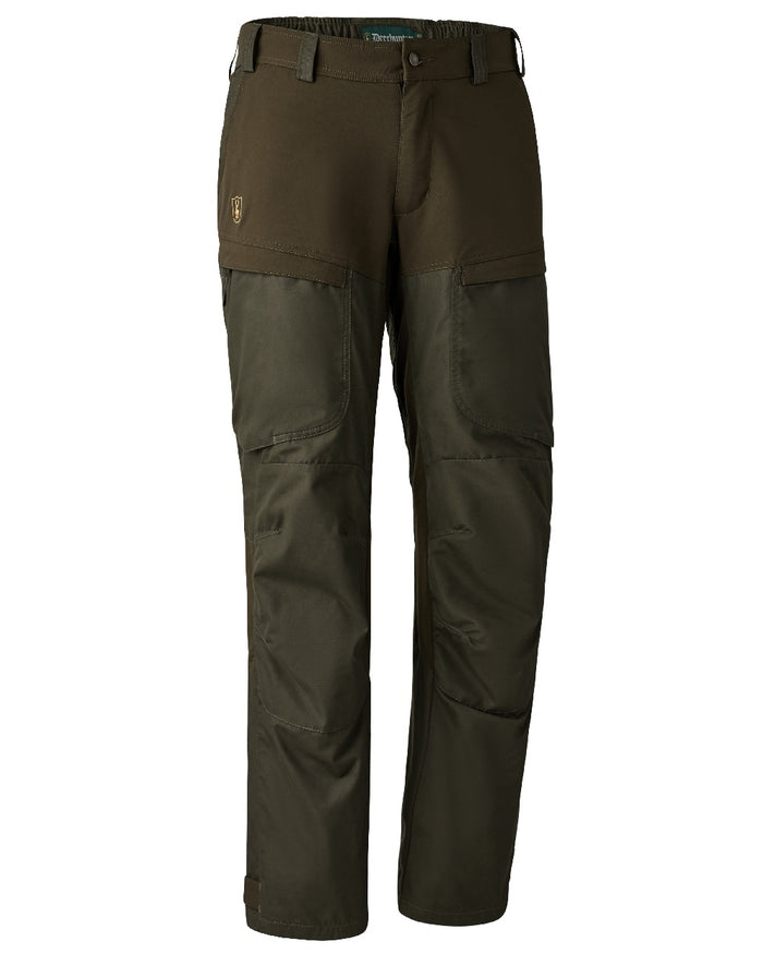 Deep Green coloured Deerhunter Strike Trousers With Membrane on white background #colour_deep-green