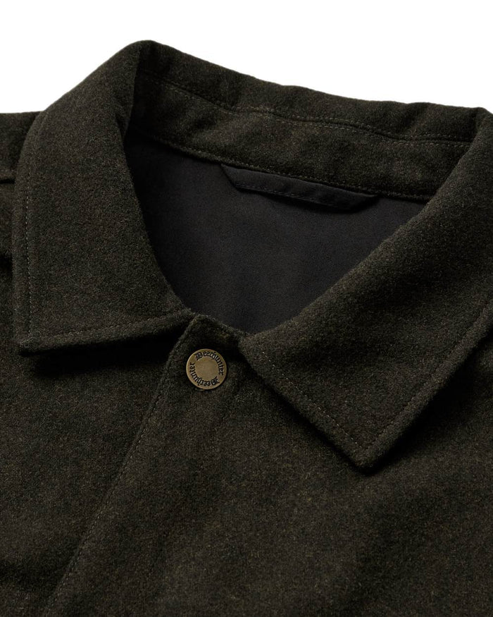 Loden Wood Coloured Deerhunter Tatra Overshirt on white background #colour_loden-wood
