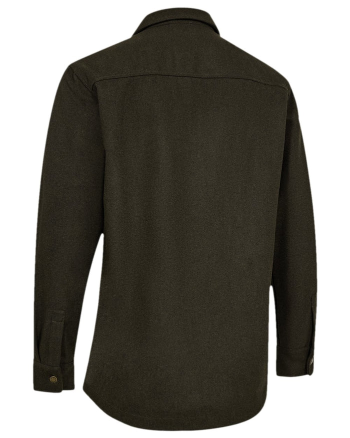 Loden Wood Coloured Deerhunter Tatra Overshirt on white background #colour_loden-wood