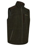 Loden Wood coloured Deerhunter Mens Tatra Waistcoat on white background #colour_loden-wood
