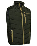 Forest Ember coloured Deerhunter Youth Moor Padded Waistcoat on white background #colour_forest-ember