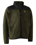 Rifle Green coloured Deerhunter Youth Northward Fleece Jacket on white background #colour_rifle-green