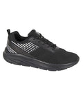 Black Coloured Dek Mens Kestrel Lace Up Superlight Trainers on White Background
#colour_black