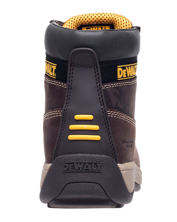 Brown Coloured DeWalt Hammer Non-Metallic Safety Boot on white background #colour_brown