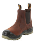 Brown Coloured DeWalt Nitrogen Dealer Boots on white background #colour_brown