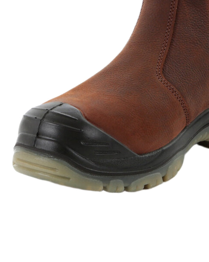 Brown Coloured DeWalt Nitrogen Dealer Boots on white background #colour_brown