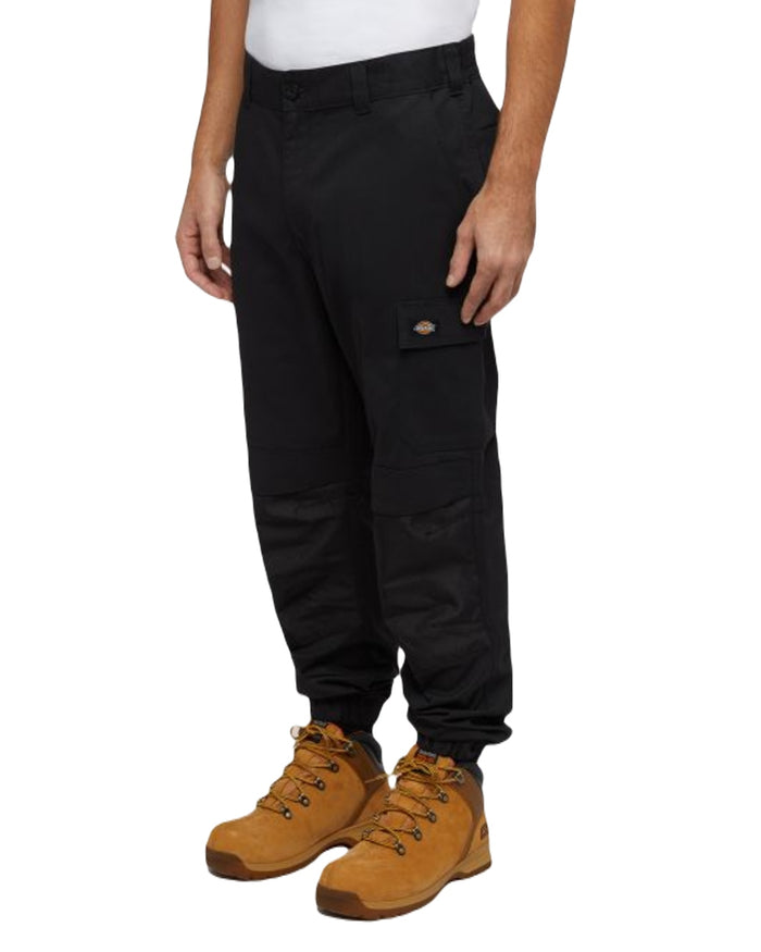 Black Coloured Dickies Mens Cargo Twill Joggers on White Background
#colour_black