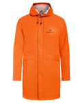 Flame coloured Didriksons Avon Parka on white background #colour_flame