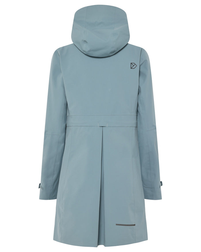 Factory Blue coloured Didriksons Bea Womens Parka 6 on white background #colour_factory-blue