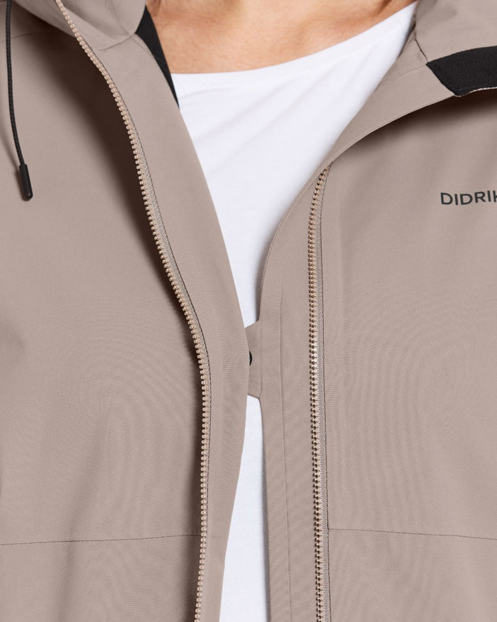 Ash Brown coloured Didriksons Bea Womens Parka 6 on white background #colour_ash-brown