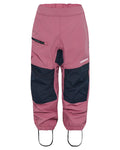 Heather Pink coloured Didriksons Childrens Dusk Pants on white background #colour_heather-pink