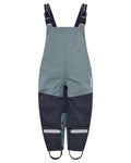 Factory Blue coloured Didriksons Childrens Foxen Bib Pants on white background #colour_factory-blue
