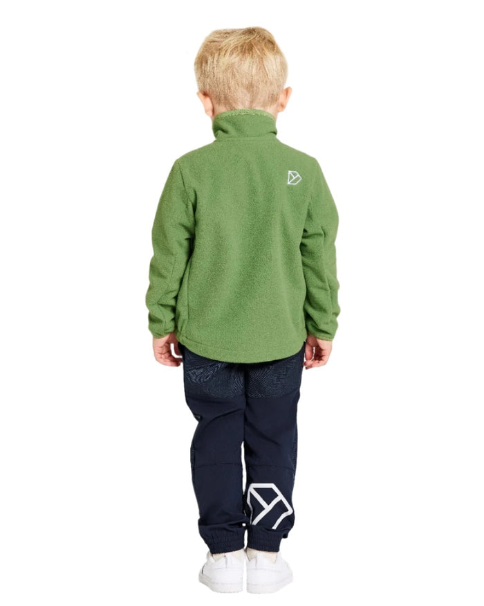Algae Green coloured Didriksons Childrens Muskot Jacket on white background #colour_algae-green