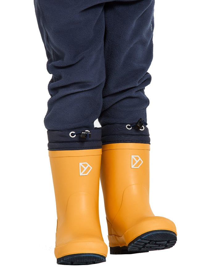 Oat Yellow Coloured Didriksons Childrens Slush Boots On A White Background #colour_oat-yellow