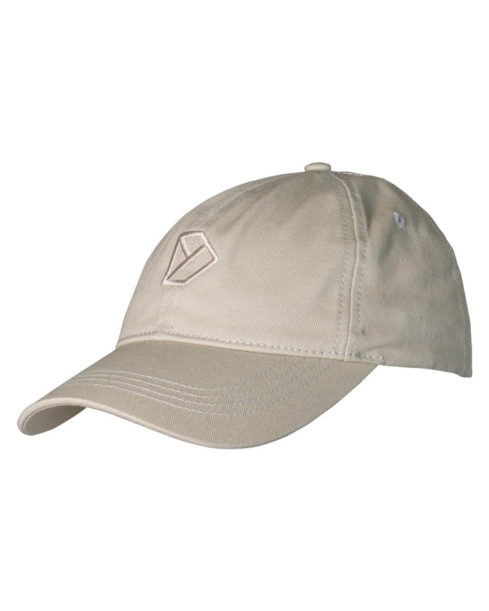 Clay Beige coloured Didriksons Derin Cap 2 on white background #colour_clay-beige