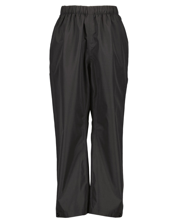 Black coloured Didriksons Kids Penta Pants on white background #colour_black