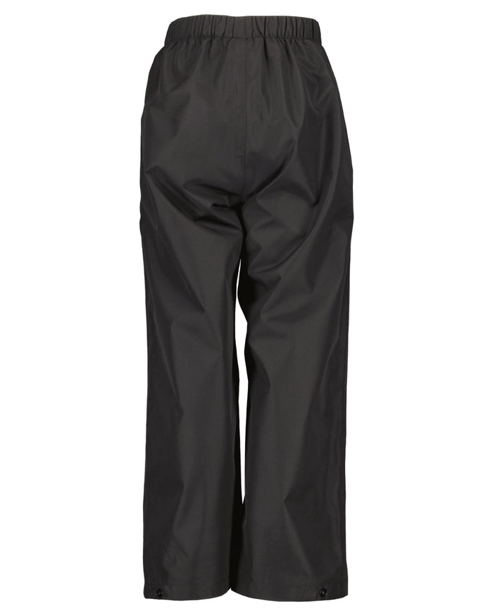 Black coloured Didriksons Kids Penta Pants on white background #colour_black