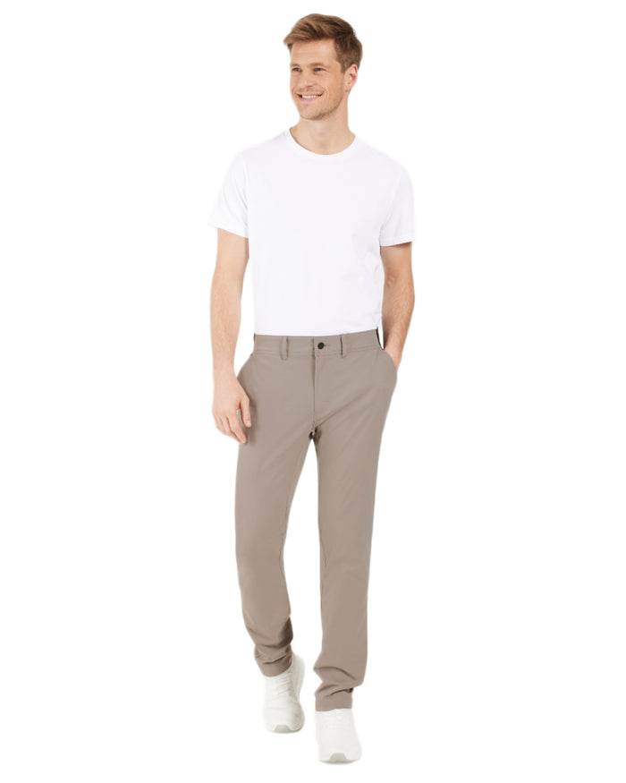 Ash Brown coloured Didriksons Mens Darren Pants on white background #colour_ash-brown