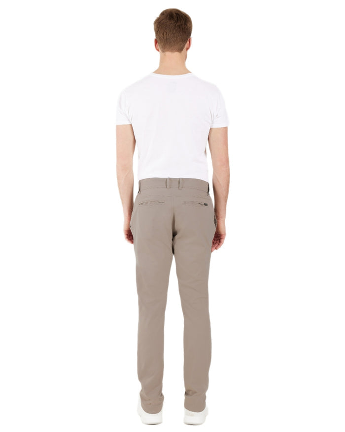 Ash Brown coloured Didriksons Mens Darren Pants on white background #colour_ash-brown