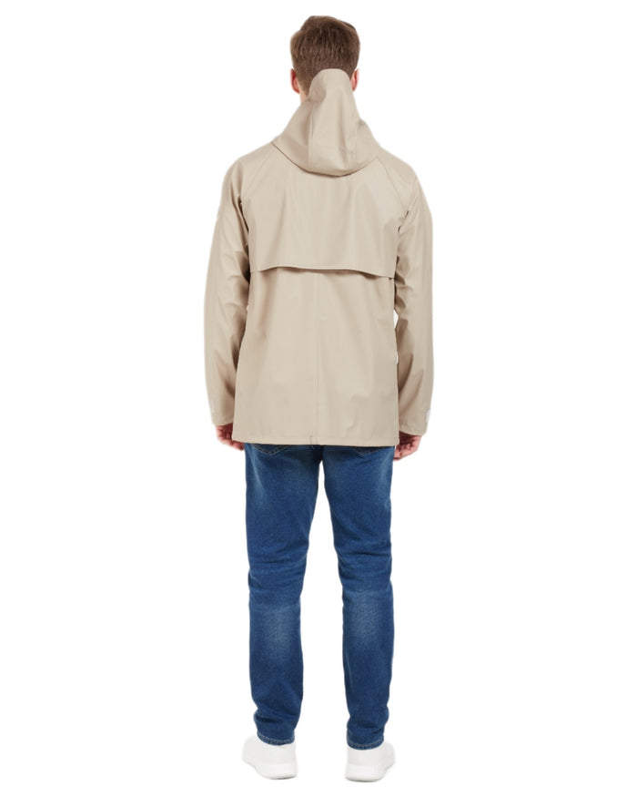 Clay Beige coloured Didriksons Mens Darwin Jacket on white background #colour_clay-beige