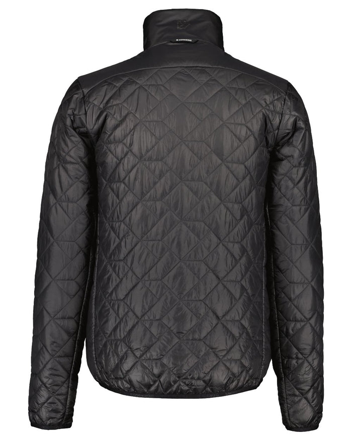 Black coloured Didriksons Mens Fegen Jacket on white background #colour_black