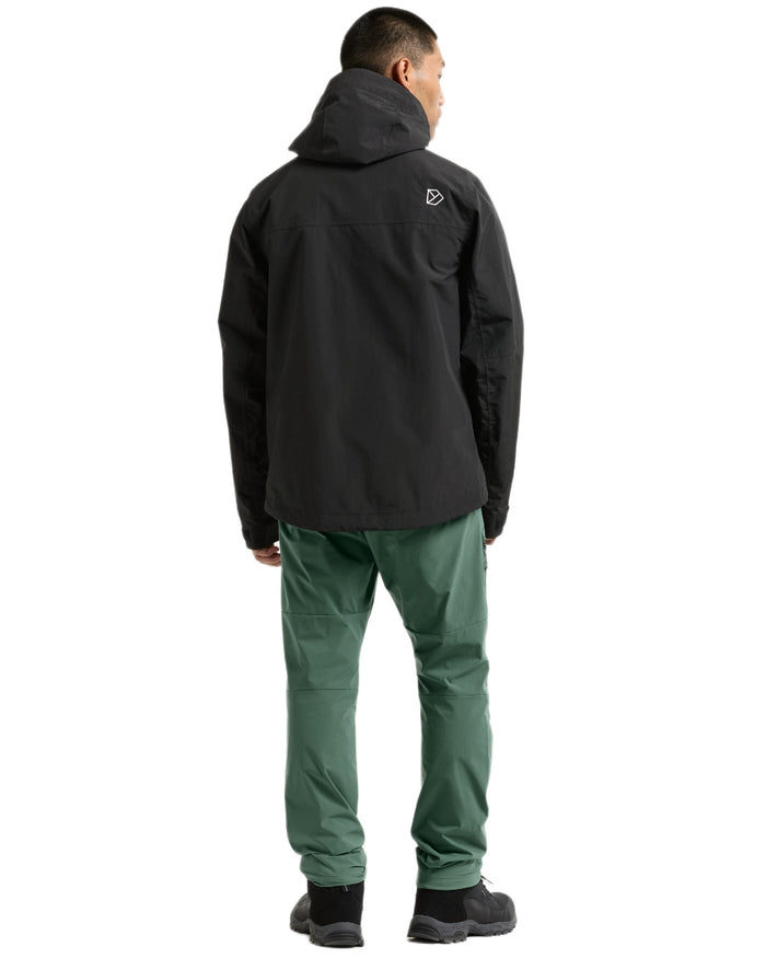 Black coloured Didriksons Mens Grit Jacket 4 on white background #colour_black