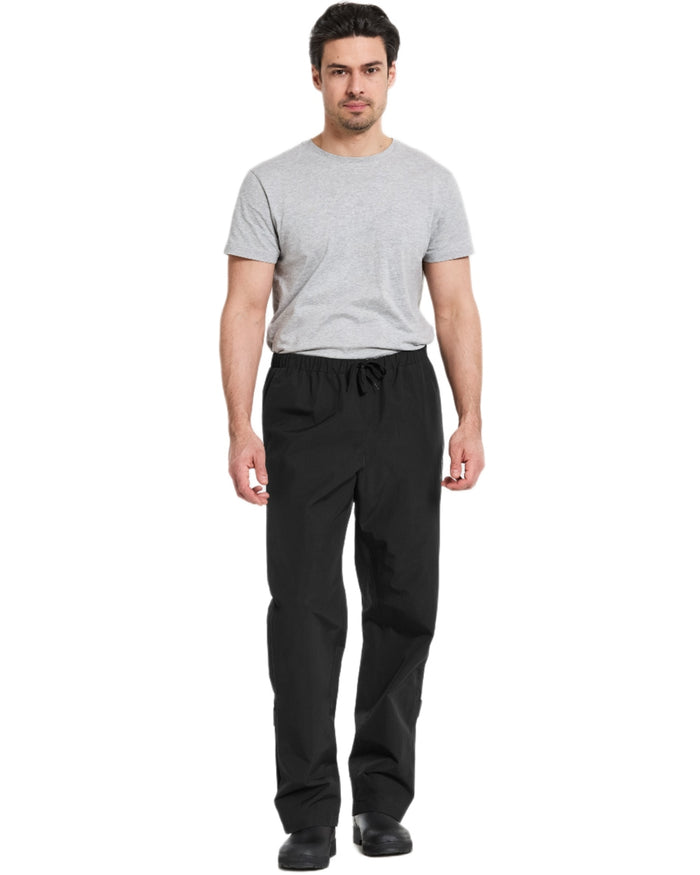 Black coloured Didriksons Mens Grit Pants 4 on white background #colour_black