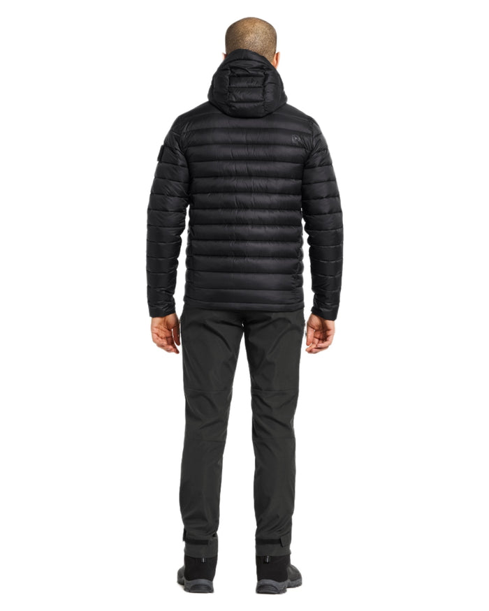 Black coloured Didriksons Mens Mauro Jacket on white background #colour_black