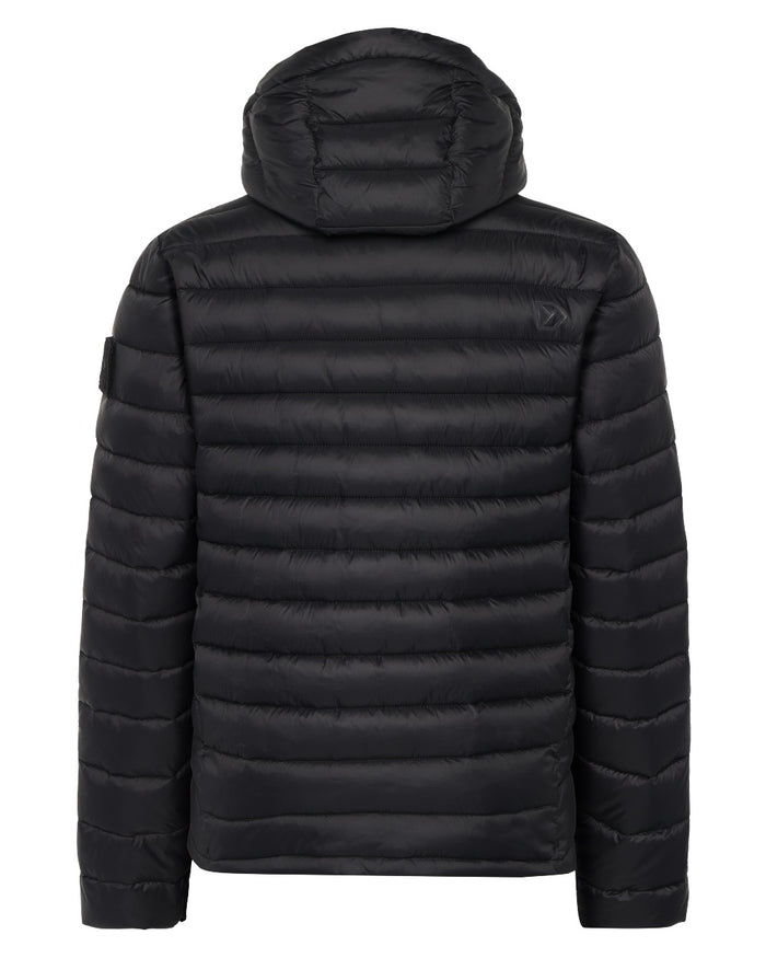 Black coloured Didriksons Mens Mauro Jacket on white background #colour_black