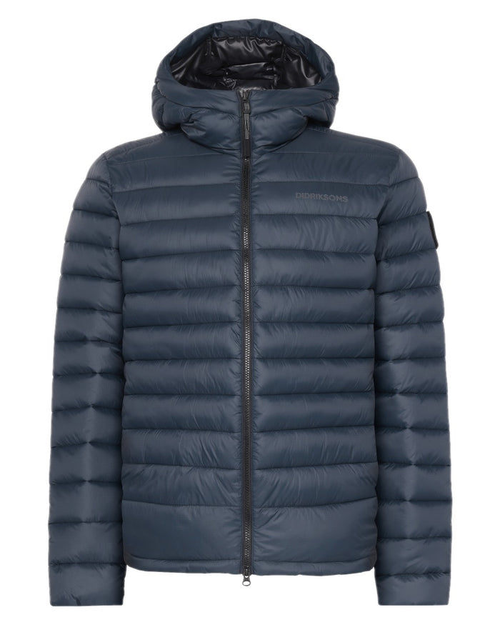 Sleepy Blue coloured Didriksons Mens Mauro Jacket on white background #colour_sleepy-blue