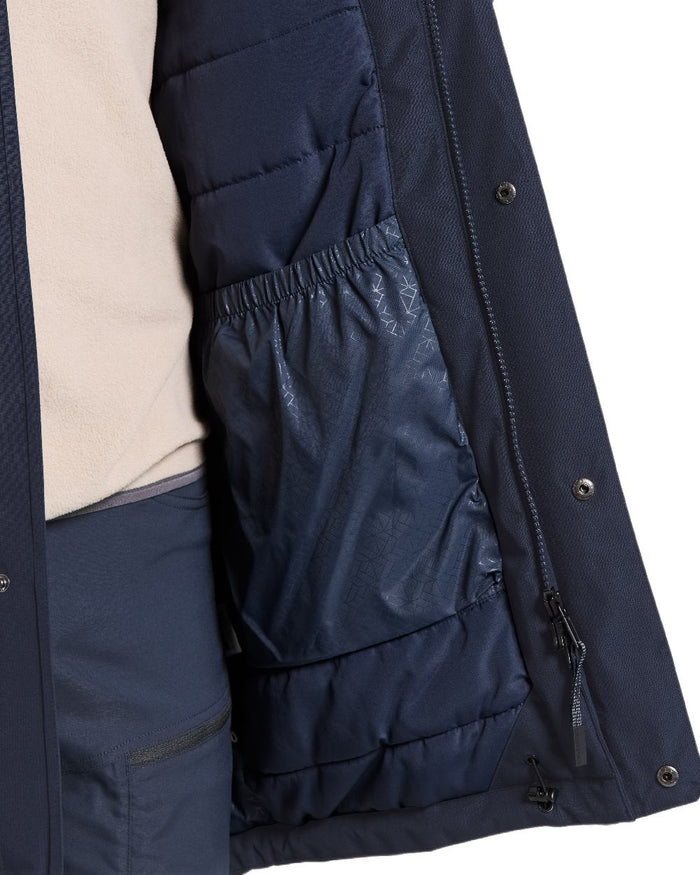 Dark Night Blue Coloured Didriksons Mens Rick Parka on white background #colour_dark-night-blue