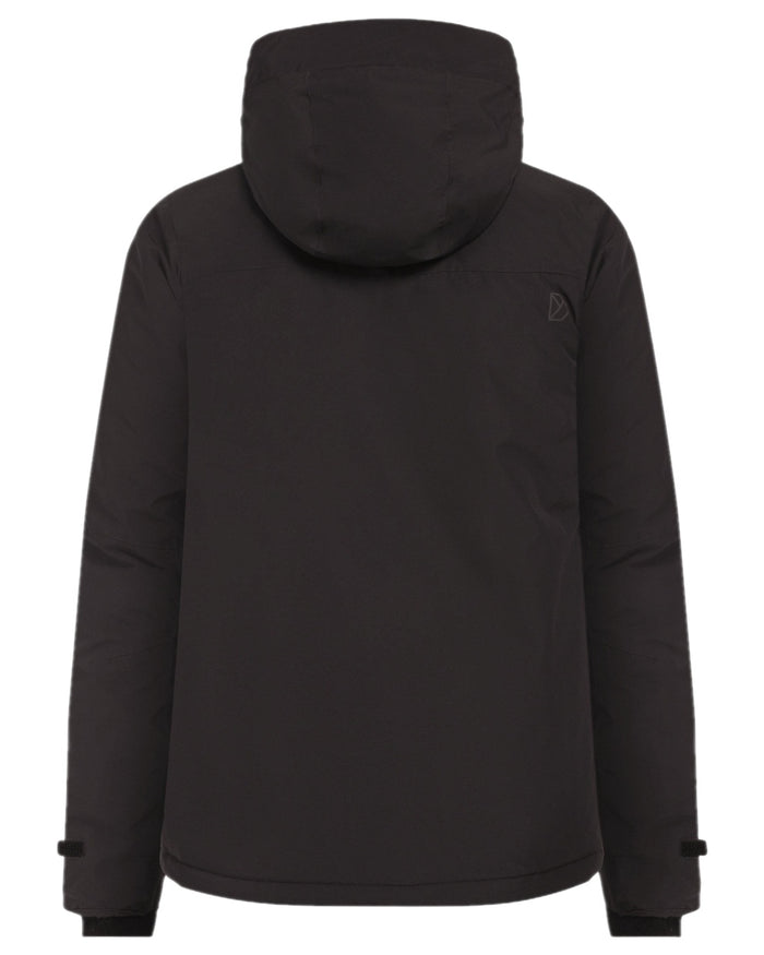 Black Coloured Didriksons Mens Stefan Jacket on white background #colour_black