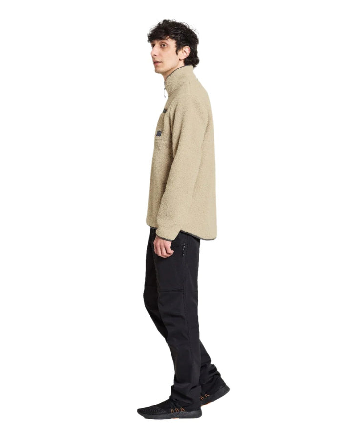 Clay Beige coloured Didriksons Phoenix Half Zip Sweater on white background #colour_clay-beige