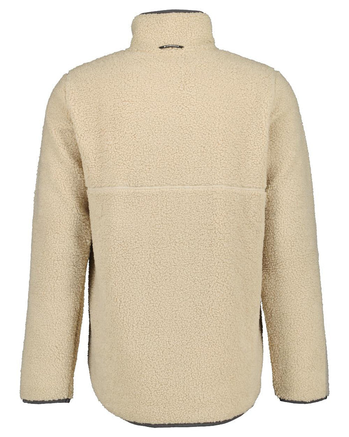 Clay Beige coloured Didriksons Phoenix Half Zip Sweater on white background #colour_clay-beige