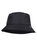 Black coloured Didriksons Solomon Bucket Hat on white background #colour_black