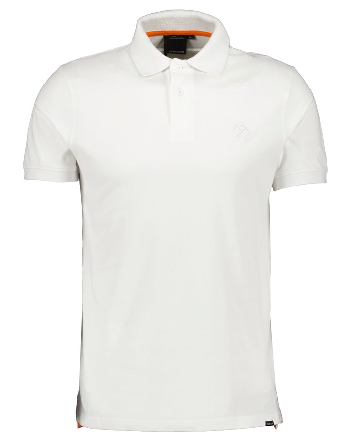 Snow White coloured Didriksons Ville Pike Polo Shirt 2 on white background #colour_snow-white